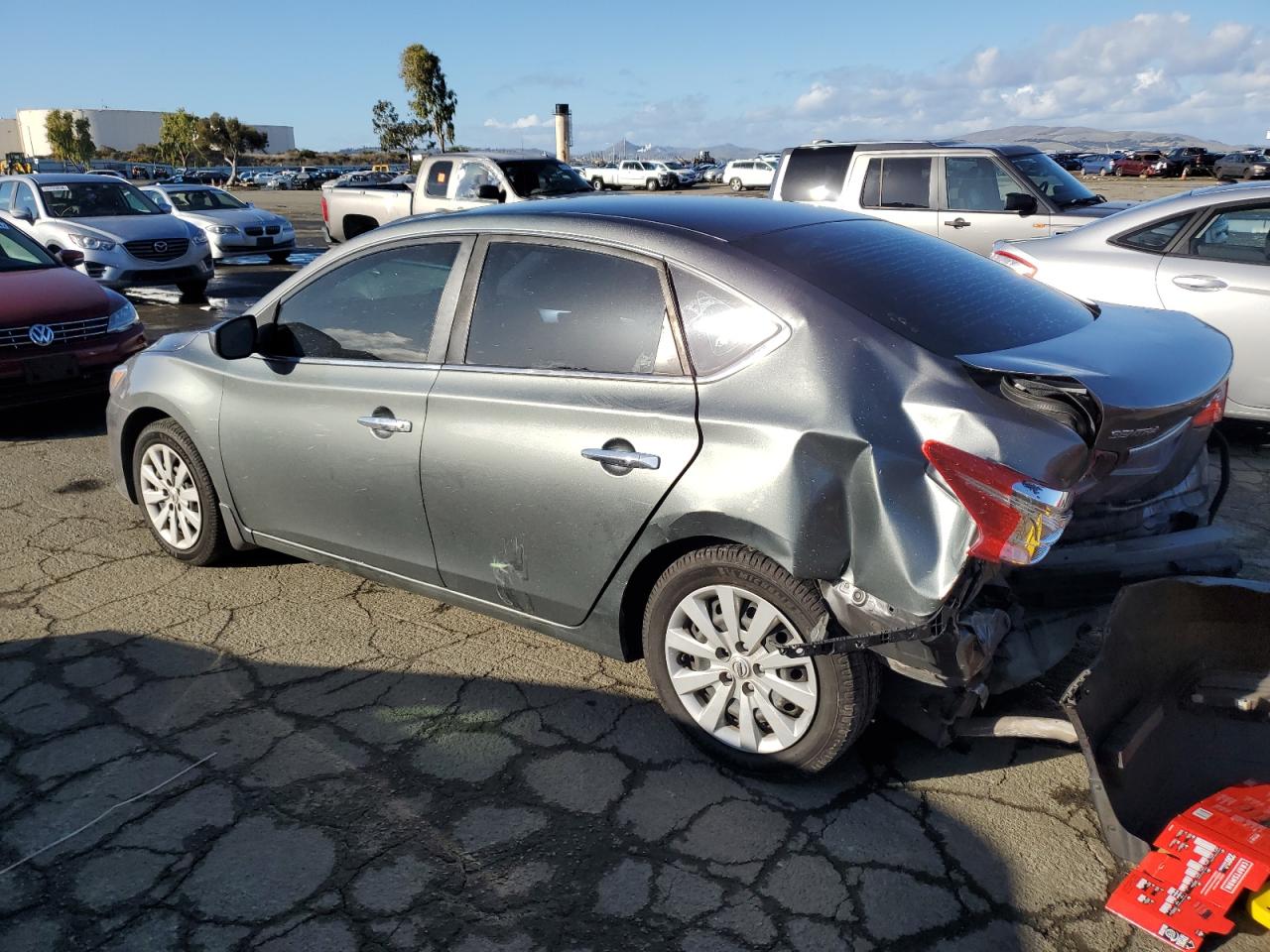 2019 Nissan Sentra VIN 3N1AB7AP1KY383526 Copart auction photo, rear end damage thumbnail 2