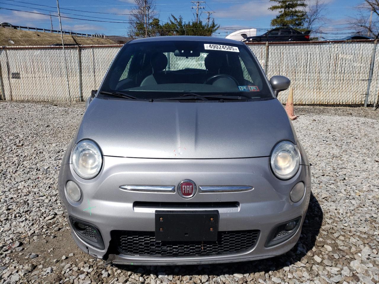 2015 Fiat 500 VIN 3C3CFFBR5FT648380 Copart auction photo, rear end damage thumbnail 5