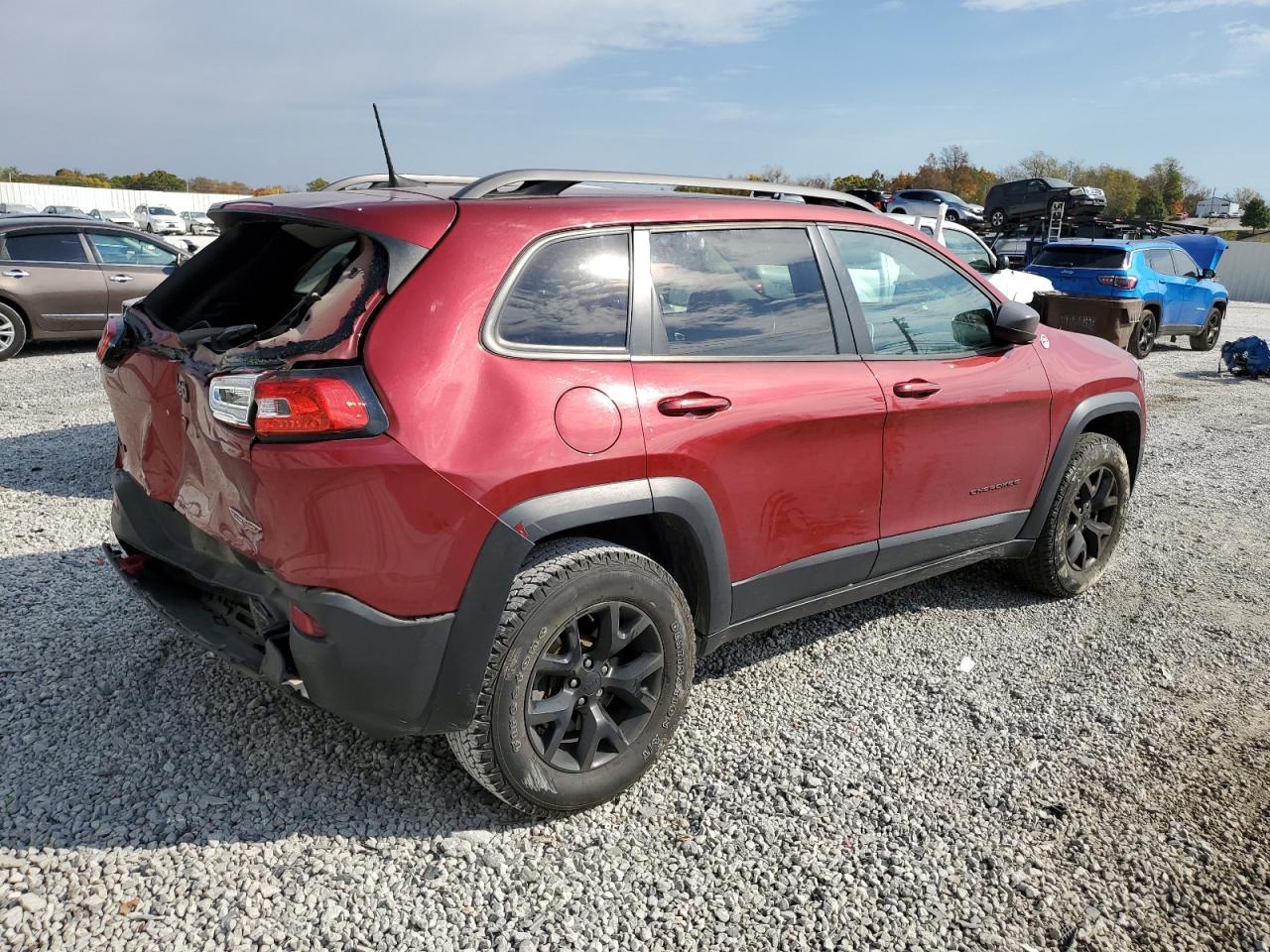2016 Jeep Cherokee VIN 1C4PJMBS0GW366453 Copart auction photo, rear end damage thumbnail 3
