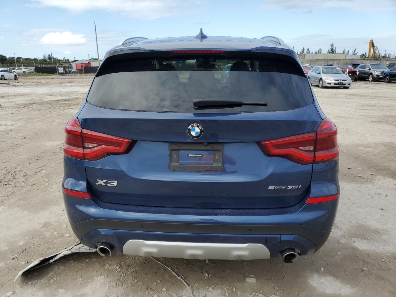 2021 BMW X3 VIN 5UXTY3C0XM9E14330 Copart auction photo, side / rear end damage thumbnail 6