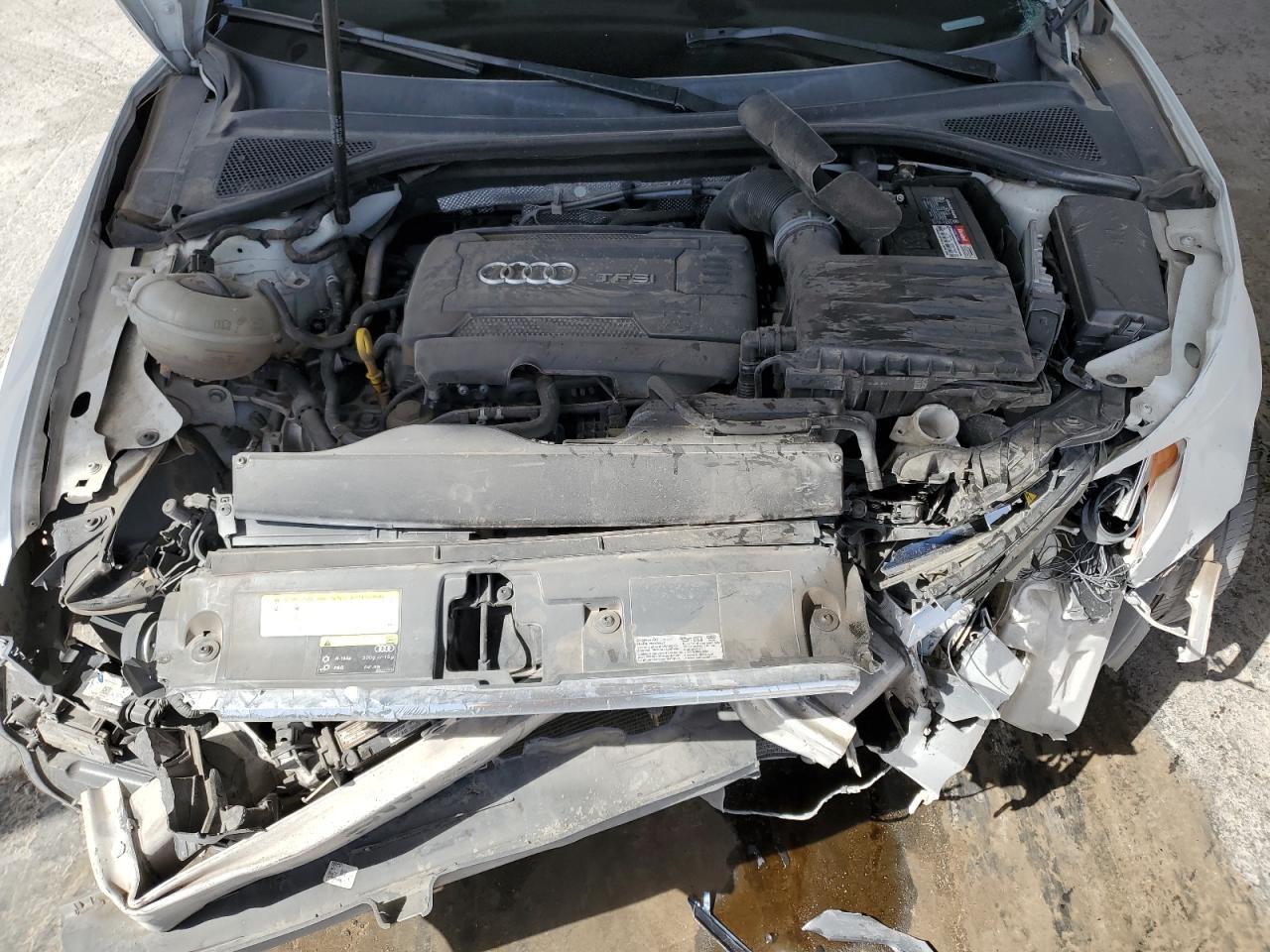2015 Audi A3 VIN WAUACGFF5F1016775 Copart auction photo, front end / side damage thumbnail 11