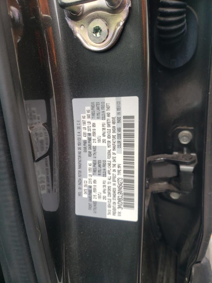 2022 Mazda CX-30 VIN 3MVDMBCL9NM454273 Copart auction photo, front end damage thumbnail 13