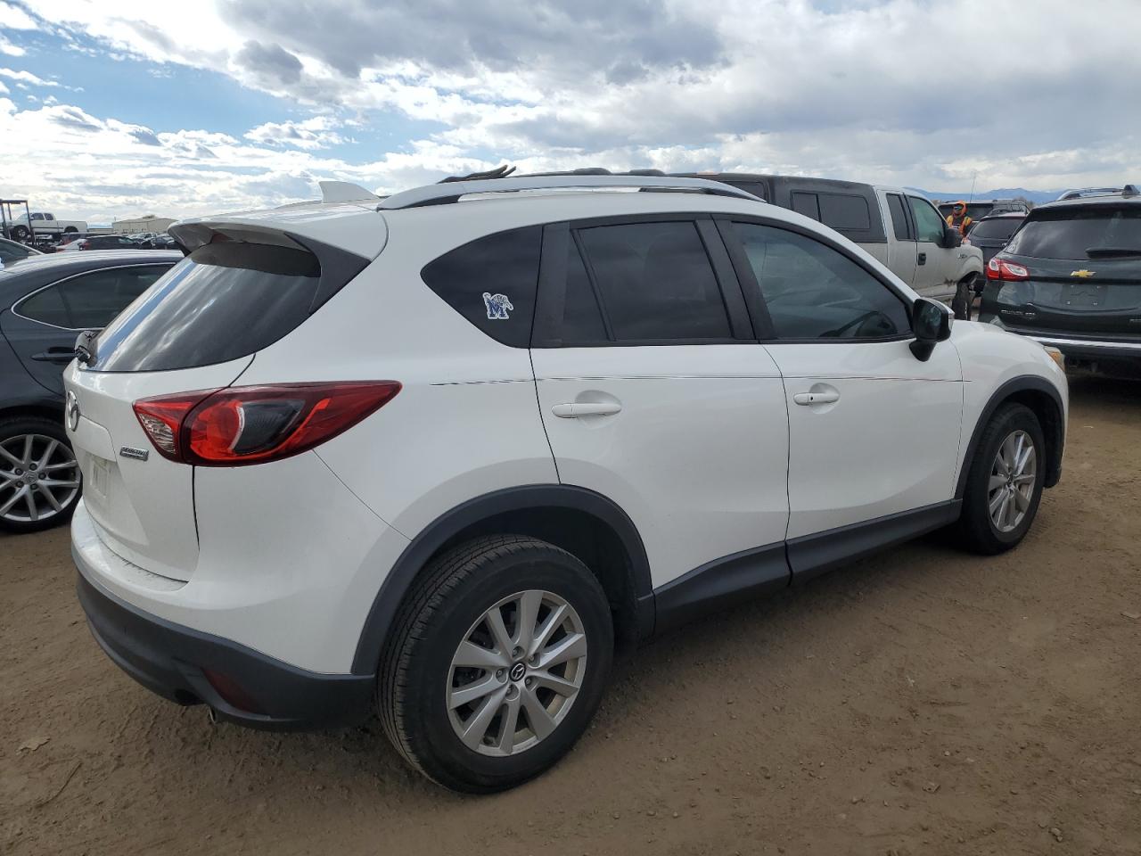 2015 Mazda CX-5 VIN JM3KE4CYXF0530933 Copart auction photo, undercarriage / front end damage thumbnail 3