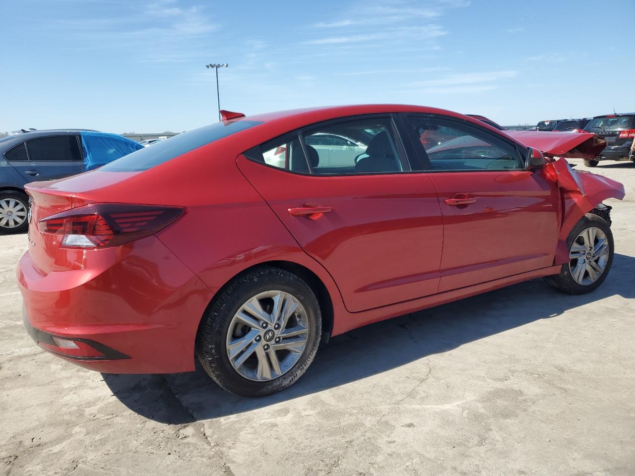 2020 Hyundai Elantra VIN 5NPD84LF3LH516944 Copart auction photo, front end / hail damage thumbnail 3