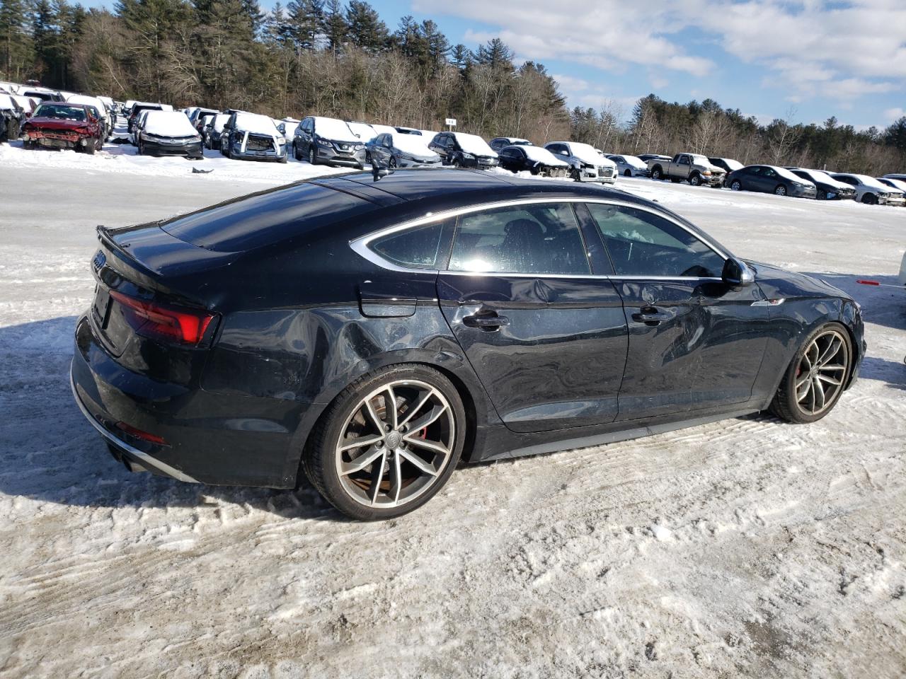 2018 Audi RS5 VIN WAUC4DF58JA052903 Copart auction photo, vandalism / top/roof damage thumbnail 3