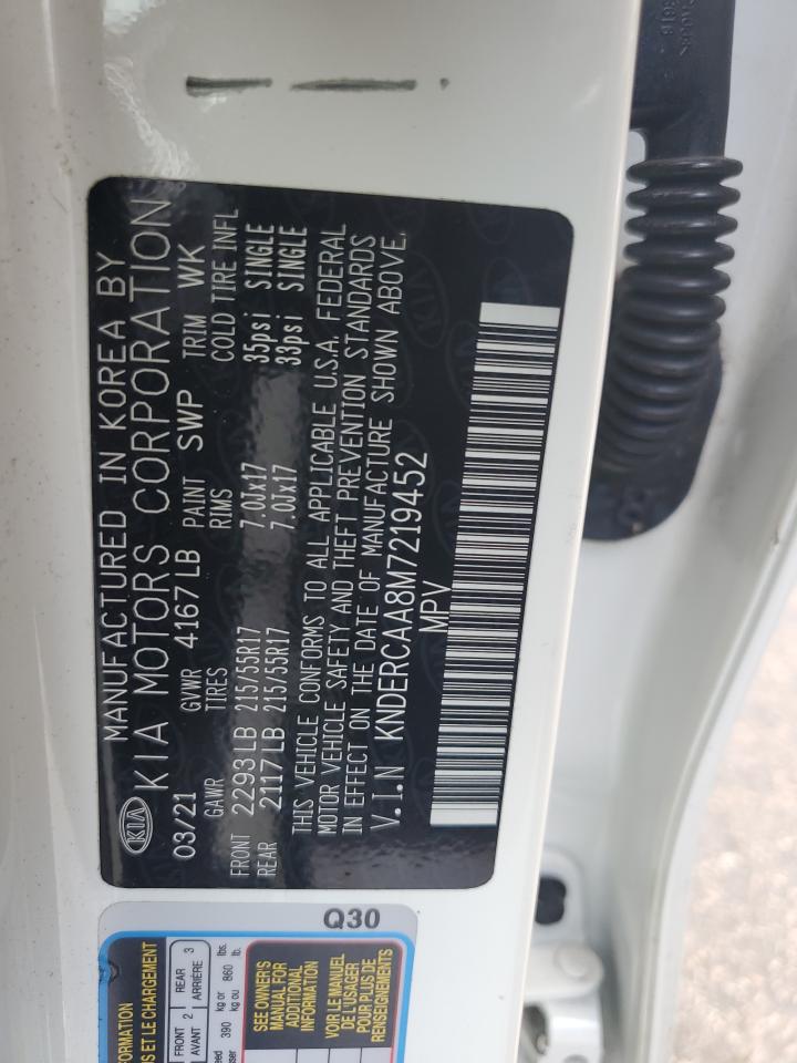 2021 KIA Seltos VIN KNDERCAA8M7219452 Copart auction photo, front end damage thumbnail 12