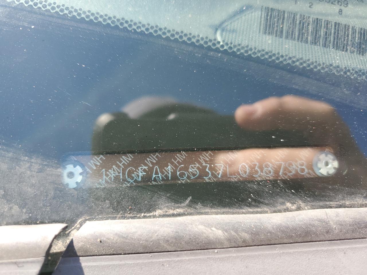 2007 Honda Civic VIN 1HGFA16537L038798 Copart auction photo, side damage thumbnail 12