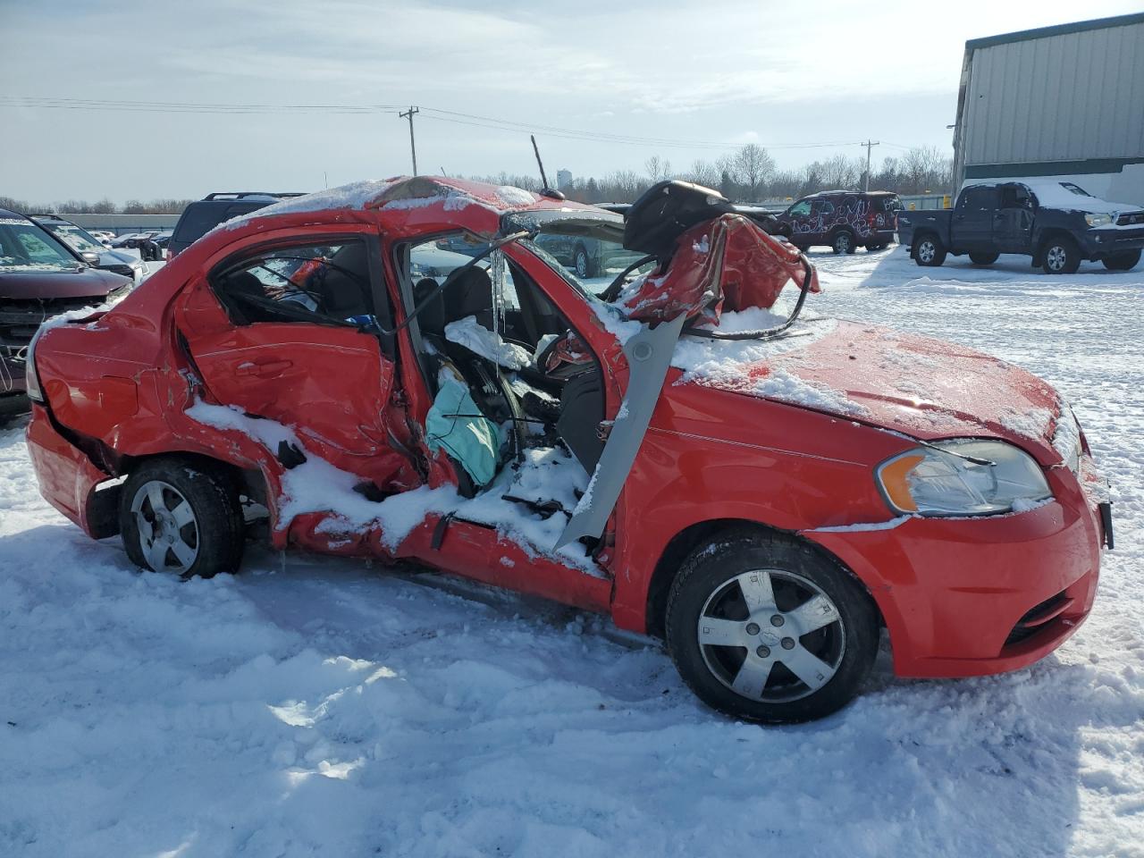 2010 Chevrolet Aveo VIN KL1TD5DE0AB135917 Copart auction photo, side damage thumbnail 4