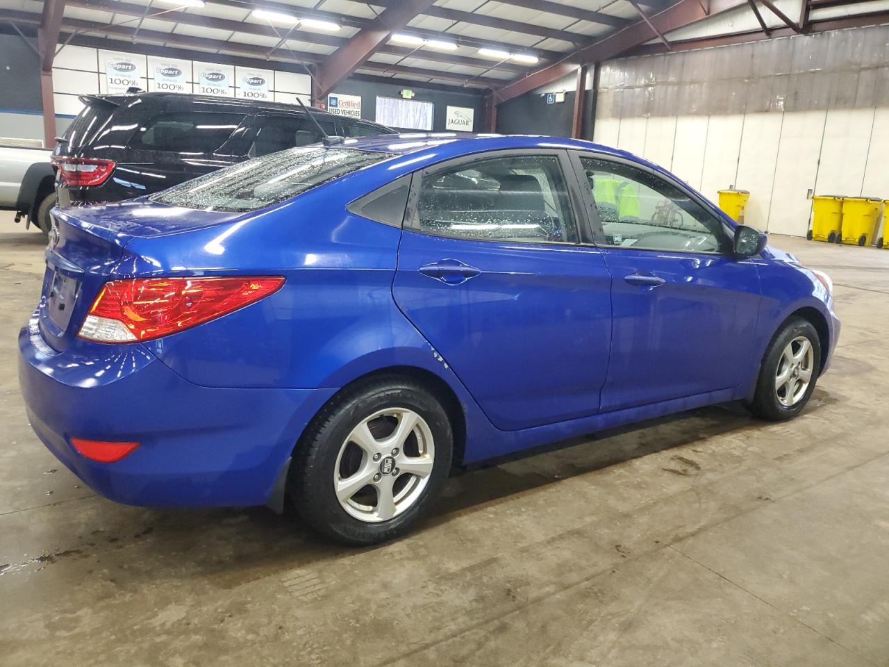 2013 Hyundai Accent VIN KMHCT4AE6DU311609 Copart auction photo, side / minor dent/scratches damage thumbnail 3