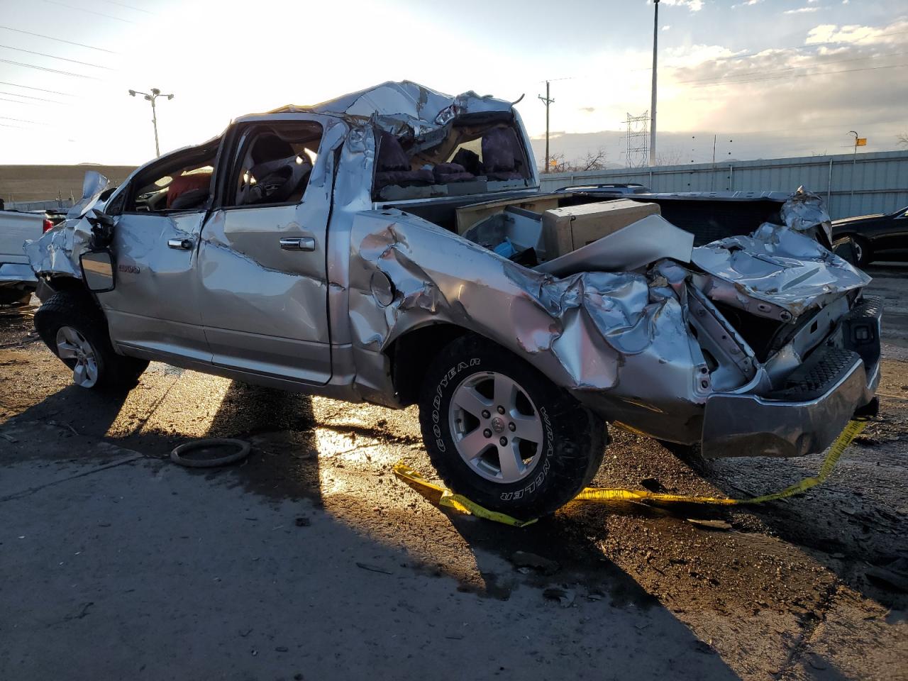 2011 Dodge RAM VIN 1D7RV1CT4BS539674 Copart auction photo, rollover damage thumbnail 2