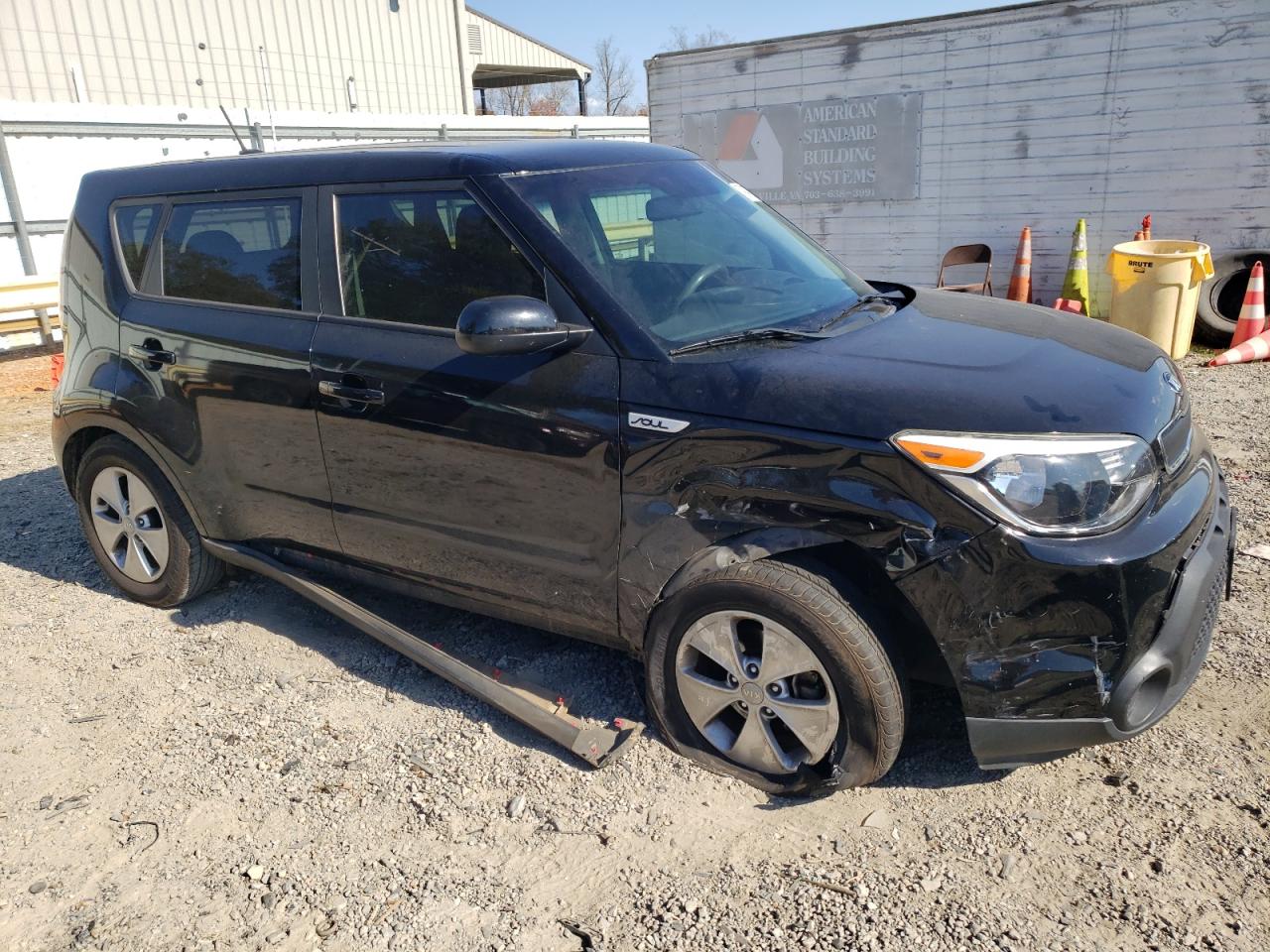 2016 KIA Soul VIN KNDJN2A21G7344973 Copart auction photo, front end / side damage thumbnail 4