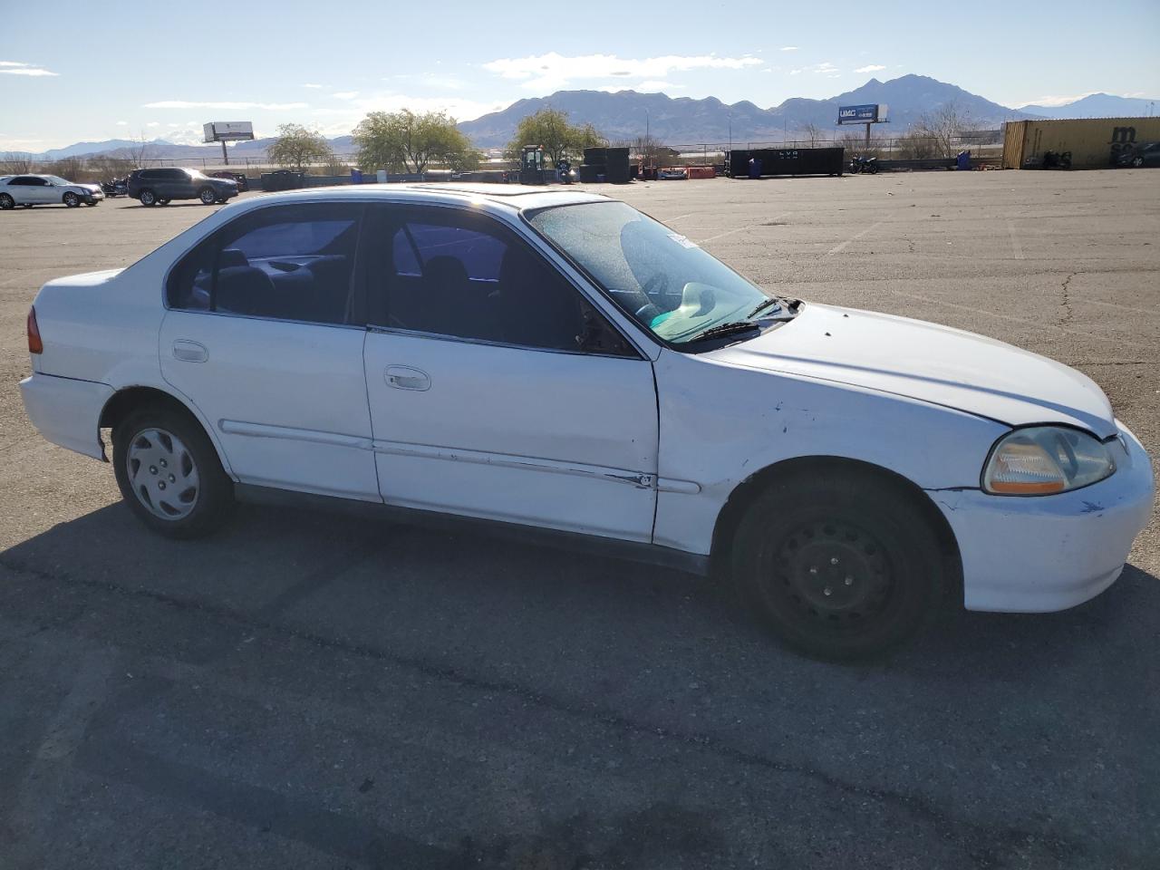 1996 Honda Civic VIN 2HGEJ8646TH536268 Copart auction photo, front end / side damage thumbnail 4