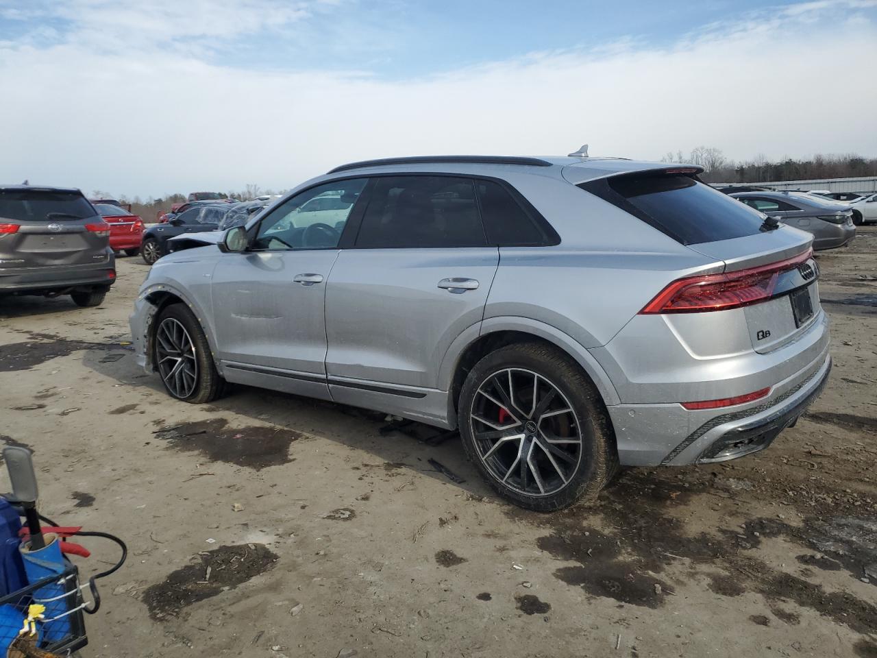 2022 Audi Q8 VIN WA1EVBF1XND034704 Copart auction photo, front end / side damage thumbnail 2