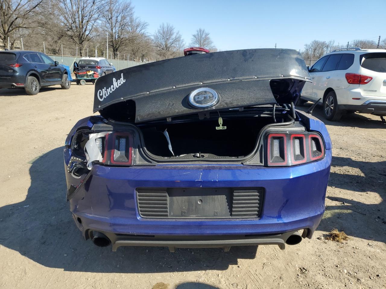 2013 Ford Mustang VIN 1ZVBP8CF8D5222942 Copart auction photo, all over damage thumbnail 6