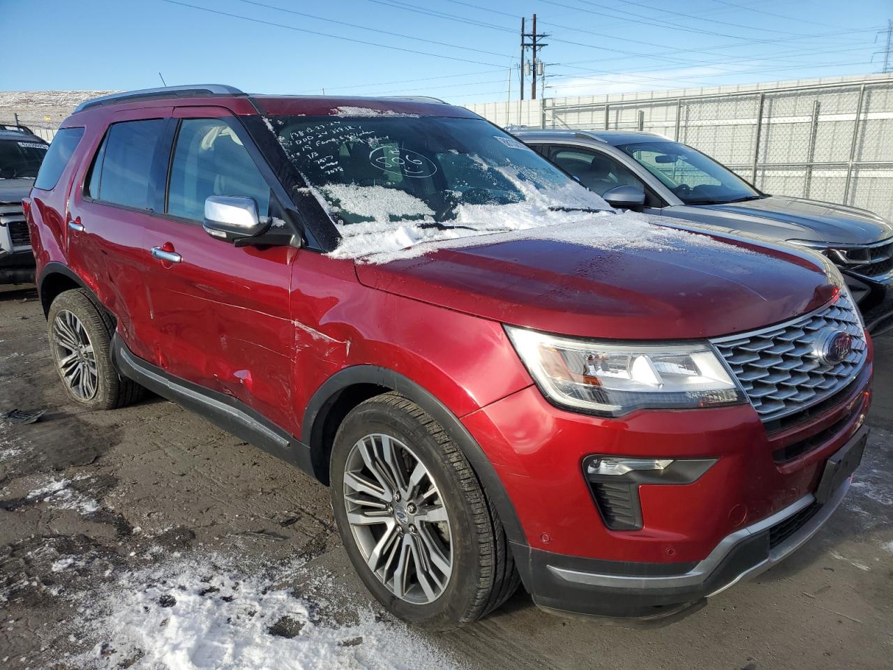 2019 Ford Explorer VIN 1FM5K8HT4KGA87078 Copart auction photo, side damage thumbnail 4