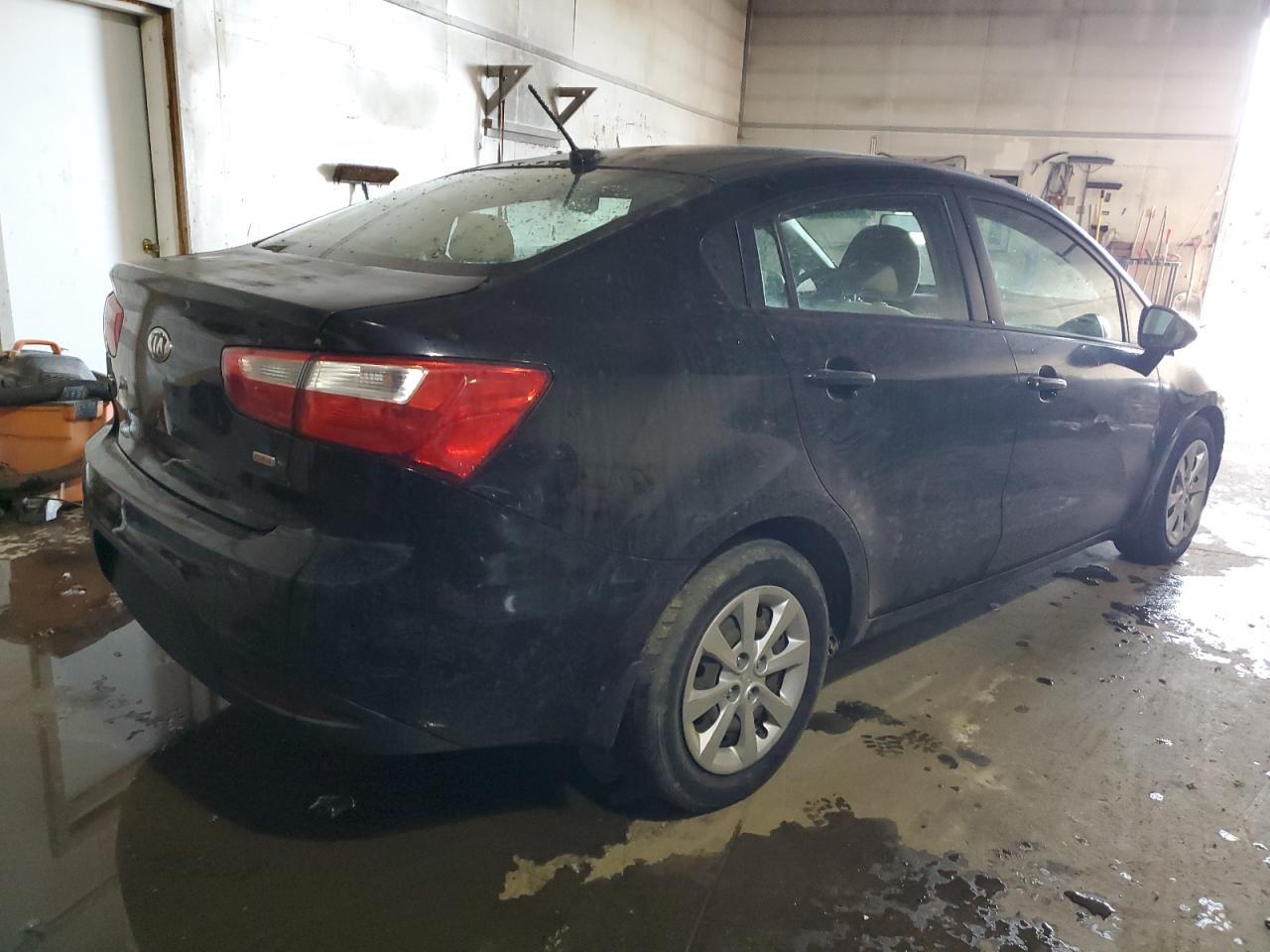 2013 KIA Rio VIN KNADM4A32D6290697 Copart auction photo, mechanical / minor dent/scratches damage thumbnail 3