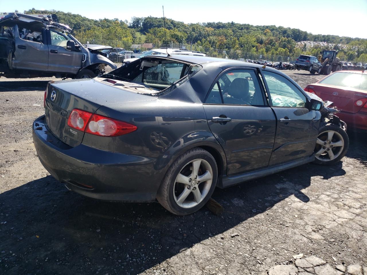 2004 Mazda 6 VIN 1YVFP80D845N31344 Copart auction photo, all over damage thumbnail 3