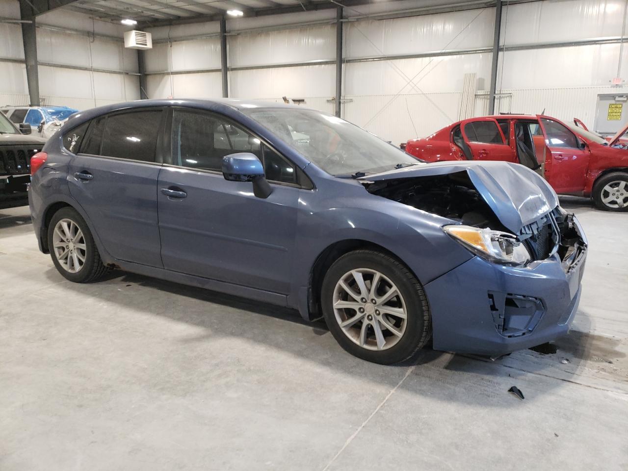 2012 Subaru Impreza VIN JF1GPAC68CH210910 Copart auction photo, front end / hail damage thumbnail 4