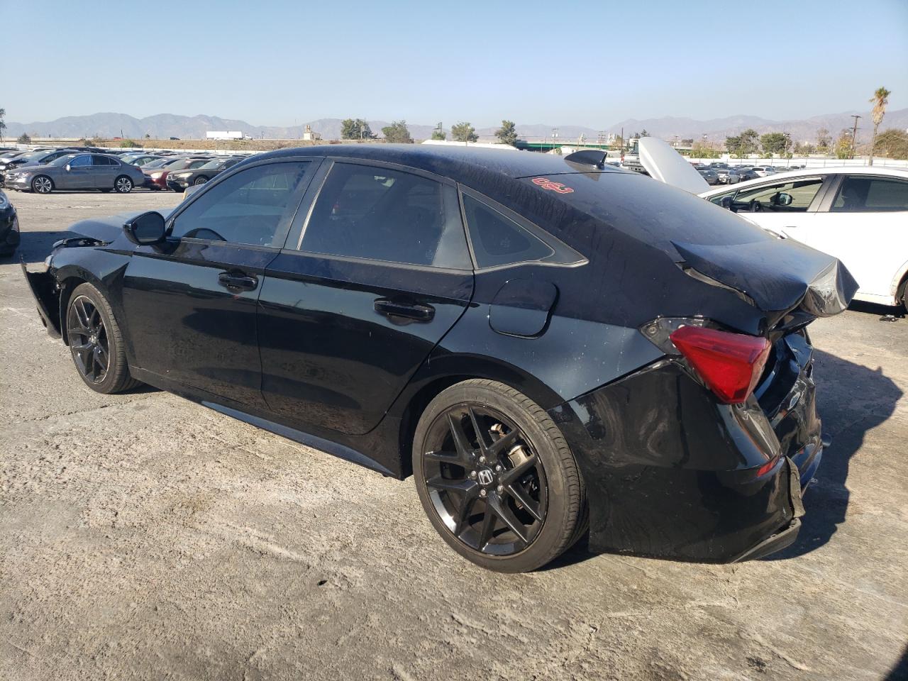2022 Honda Civic VIN 2HGFE2F56NH514269 Copart auction photo, front end / rear end damage thumbnail 2
