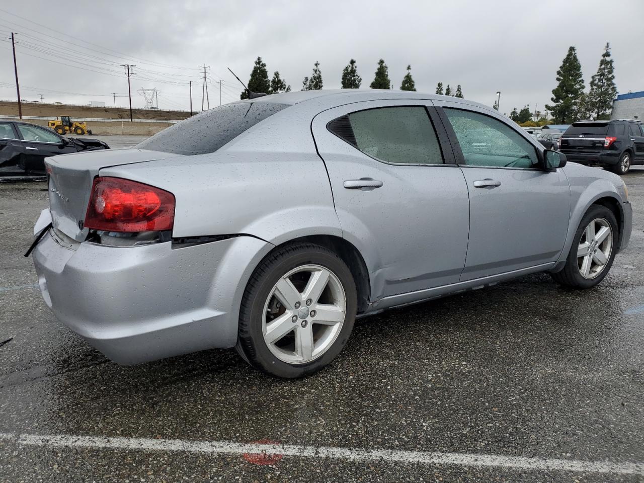 2013 Dodge Avenger VIN 1C3CDZABXDN589285 Copart auction photo, front end / rear end damage thumbnail 3