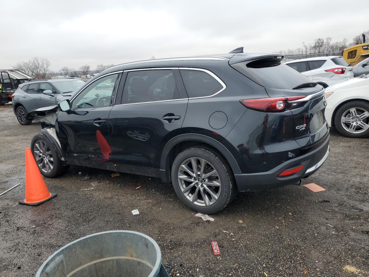2018 Mazda CX-9 VIN JM3TCBDY6J0210661 Copart auction photo, front end / side damage thumbnail 2