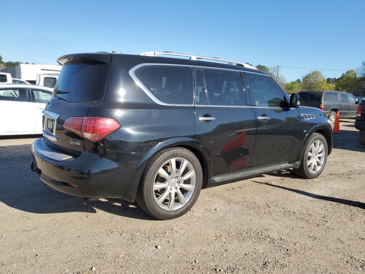 2014 Infiniti QX80 VIN JN8AZ2NC3E9351792 Copart auction photo, partial repair damage thumbnail 3