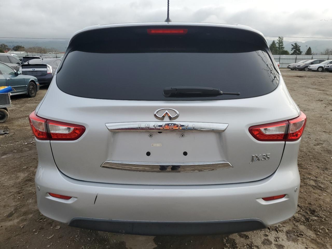 2013 Infiniti JX VIN 5N1AL0MM6DC337216 Copart auction photo, front end / side damage thumbnail 6