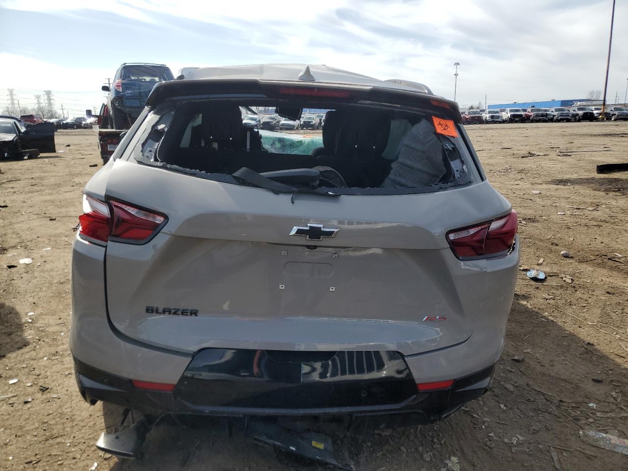 2021 Chevrolet Blazer VIN 3GNKBERS3MS570651 Copart auction photo, rollover damage thumbnail 6