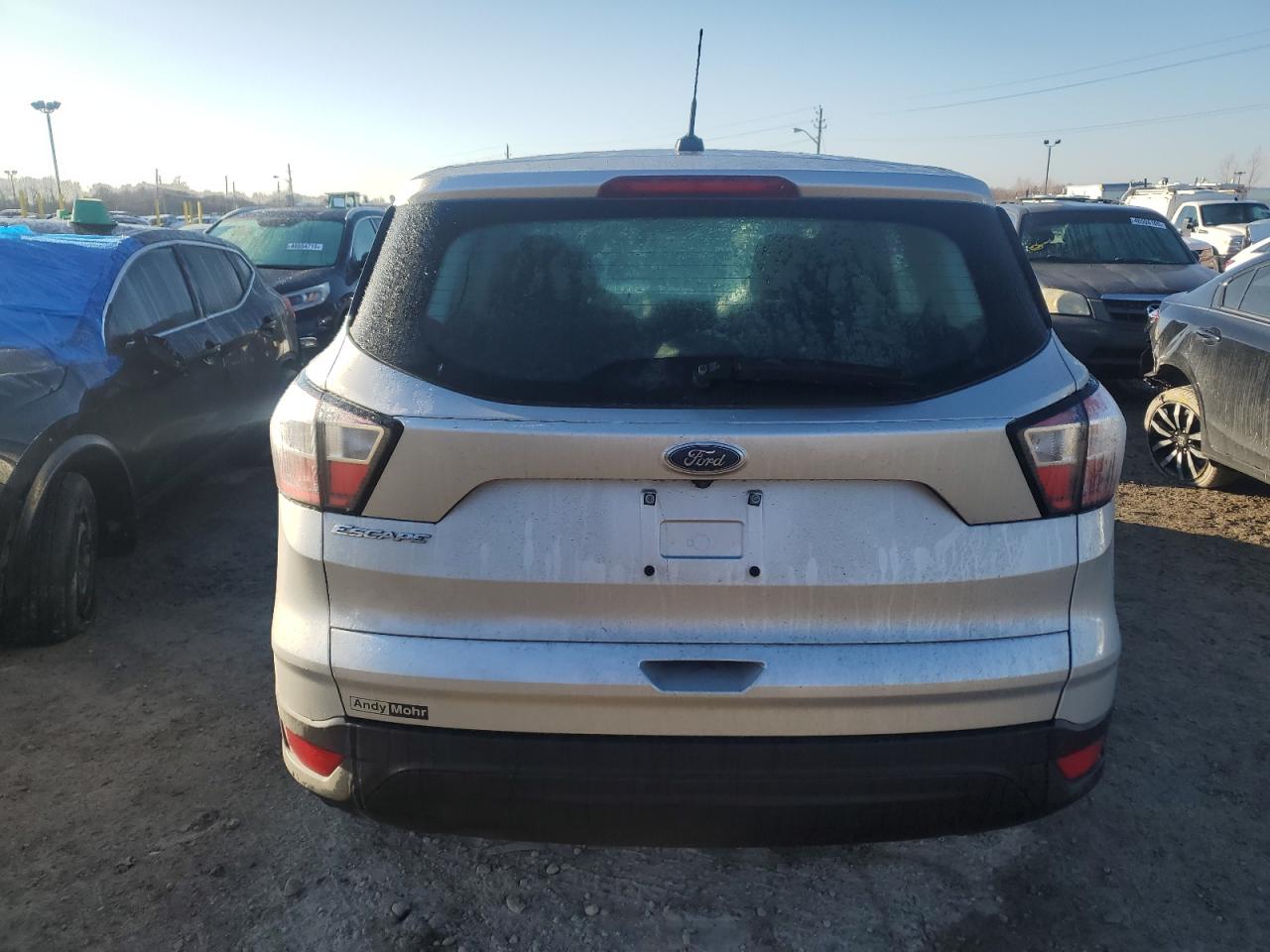 2018 Ford Escape VIN 1FMCU0F74JUC02142 Copart auction photo, front end / minor dent/scratches damage thumbnail 6