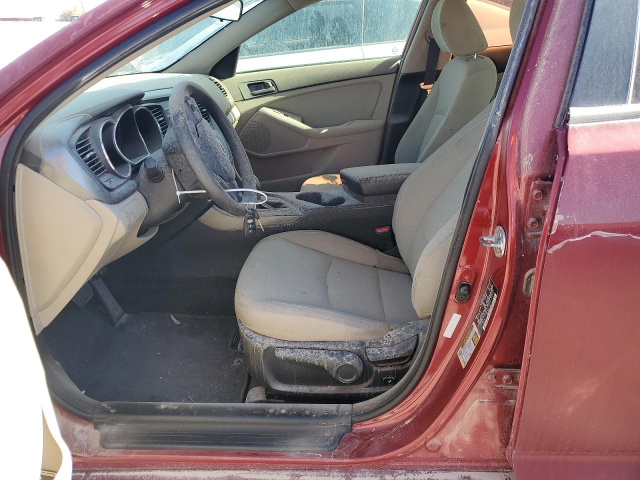 2013 KIA Optima VIN 5XXGM4A76DG156537 Copart auction photo, all over damage thumbnail 7