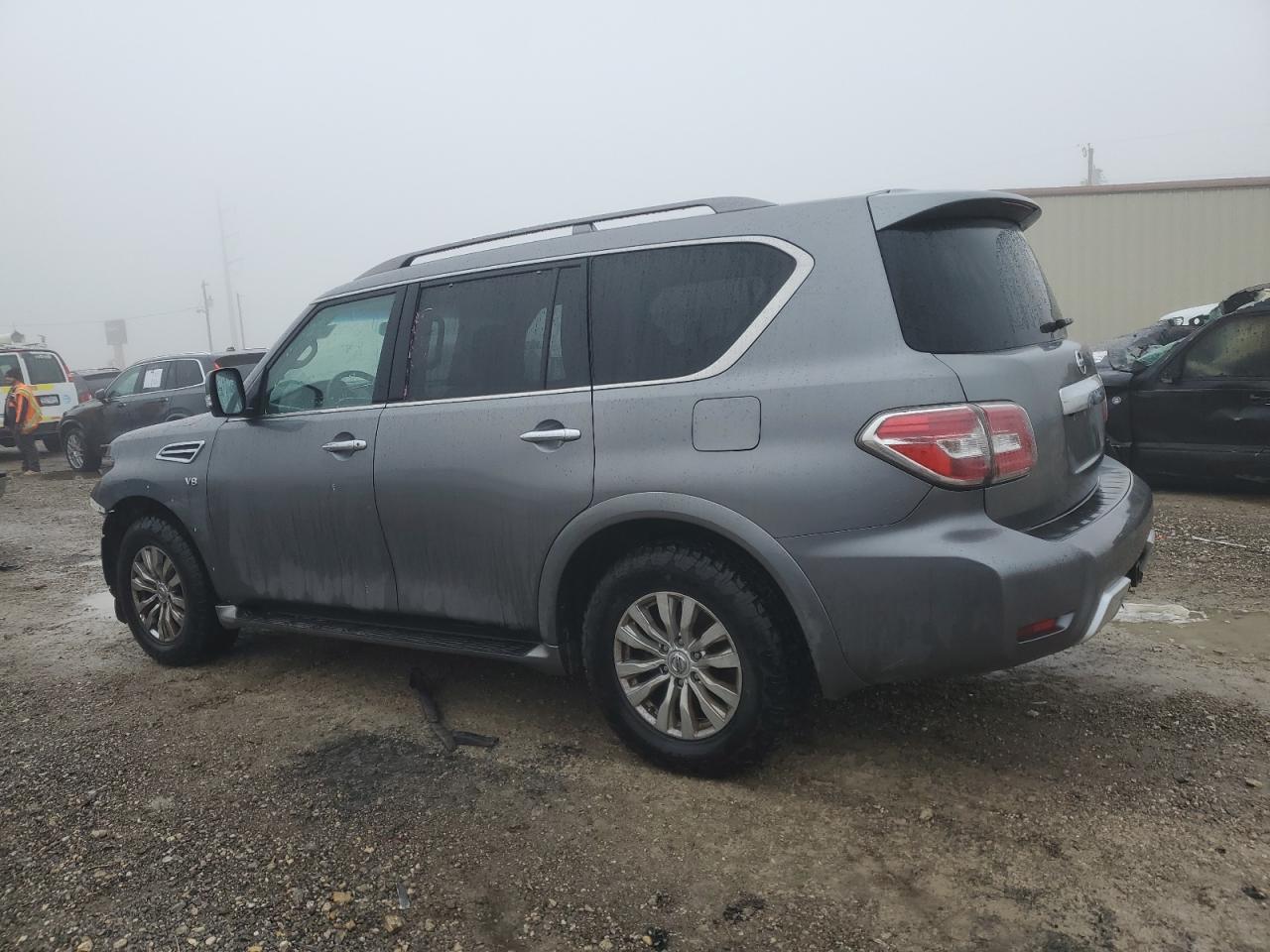 2017 Nissan Armada VIN JN8AY2NC0H9506807 Copart auction photo, front end damage thumbnail 2