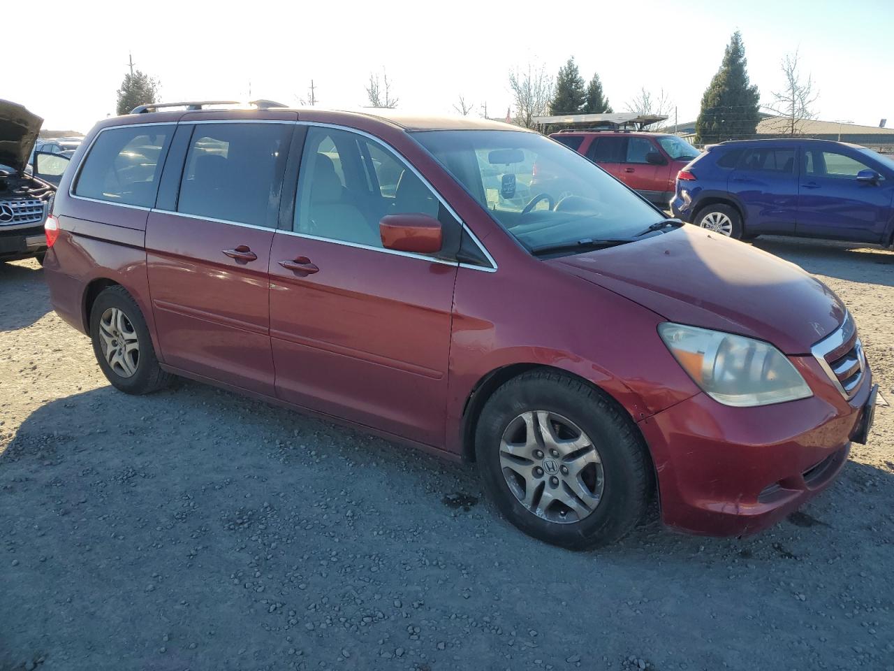 2006 Honda Odyssey VIN 5FNRL384X6B127548 Copart auction photo, rear end / side damage thumbnail 4