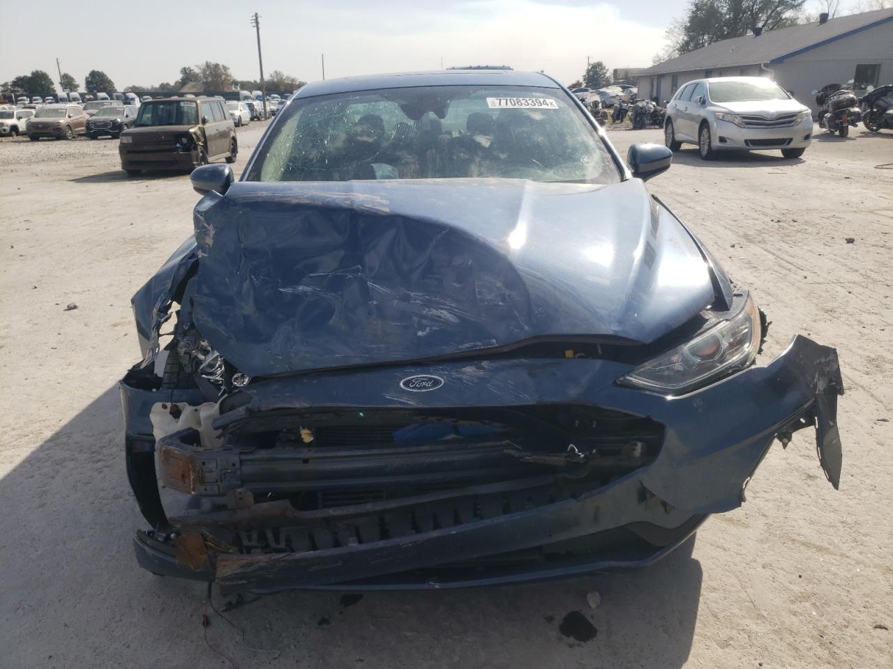 2019 Ford Fusion VIN 3FA6P0T97KR260498 Copart auction photo, front end damage thumbnail 5