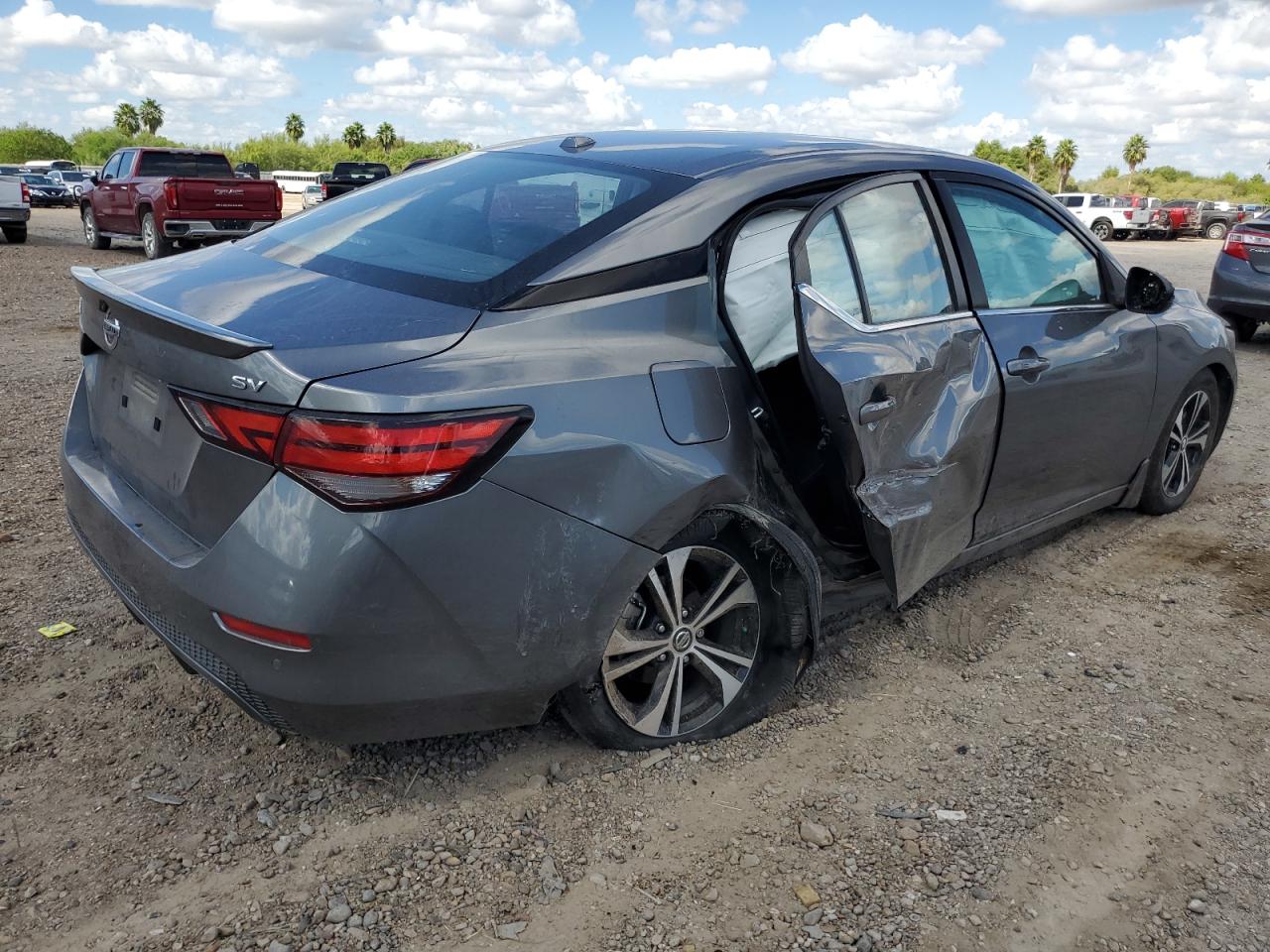 2022 Nissan Sentra VIN 3N1AB8CVXNY254688 Copart auction photo, side / all over damage thumbnail 3