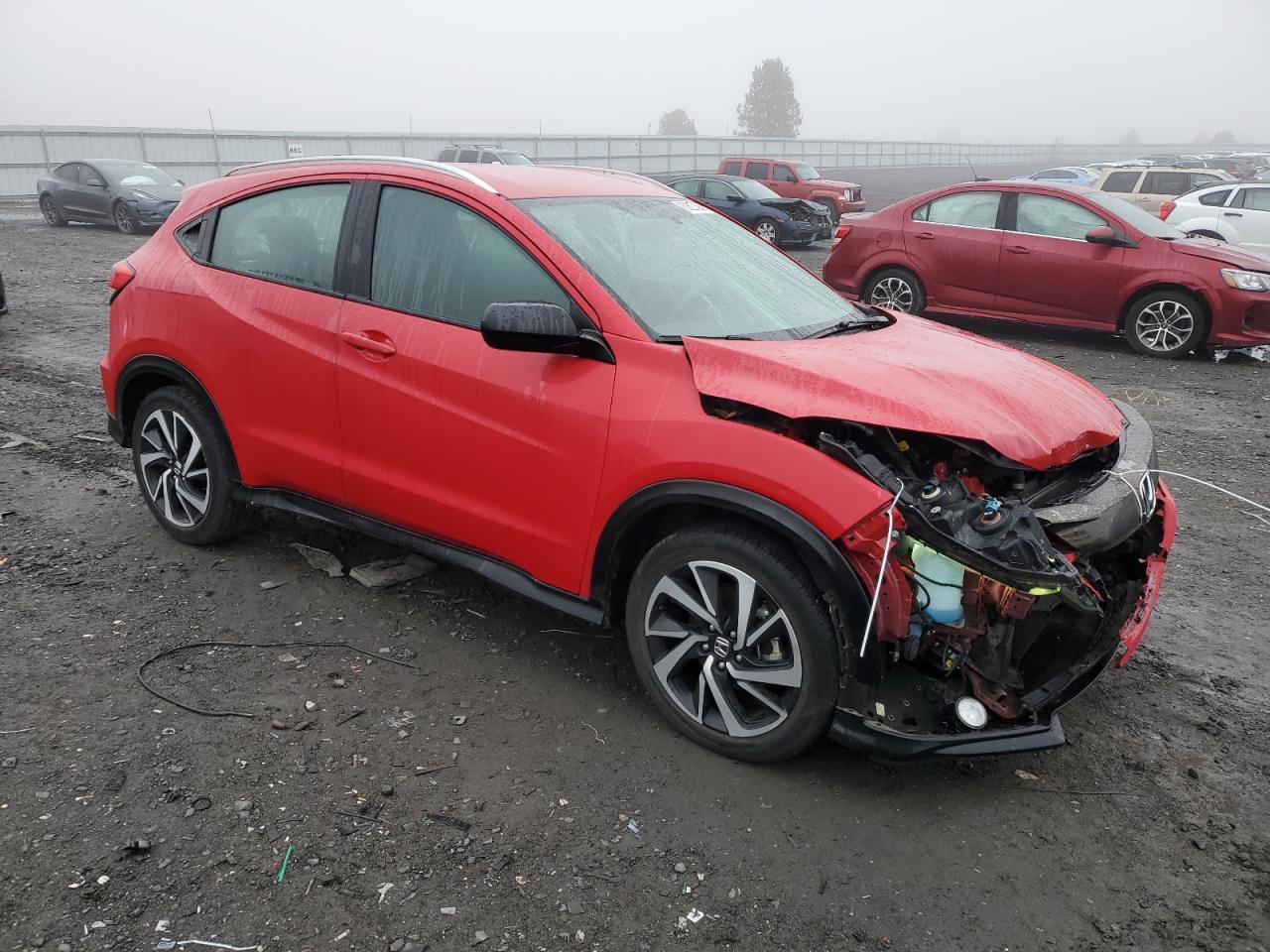 2019 Honda HR-V VIN 3CZRU5H14KM720787 Copart auction photo, front end damage thumbnail 4