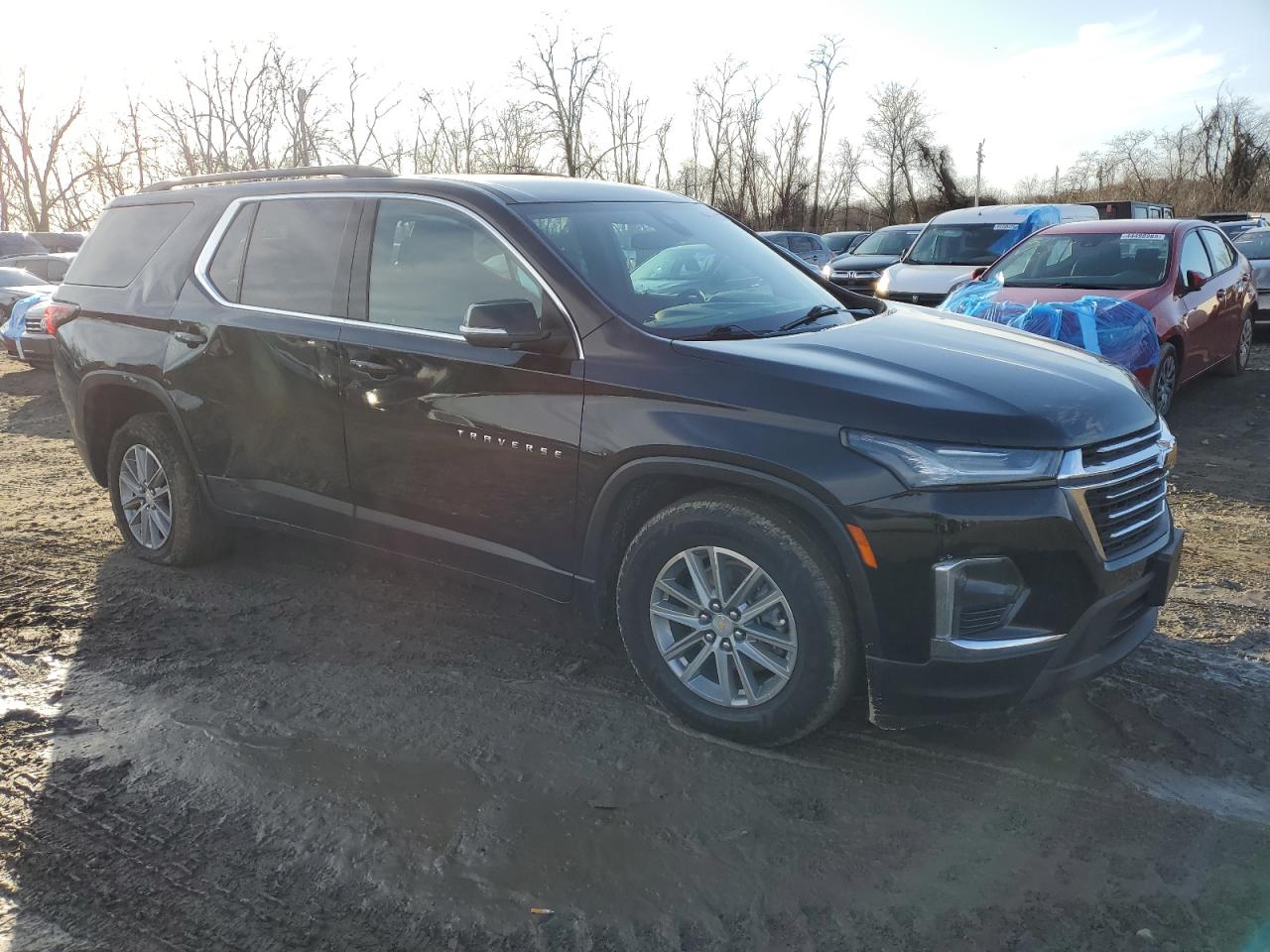 2022 Chevrolet Traverse VIN 1GNERHKW9NJ133781 Copart auction photo, side / undercarriage damage thumbnail 4
