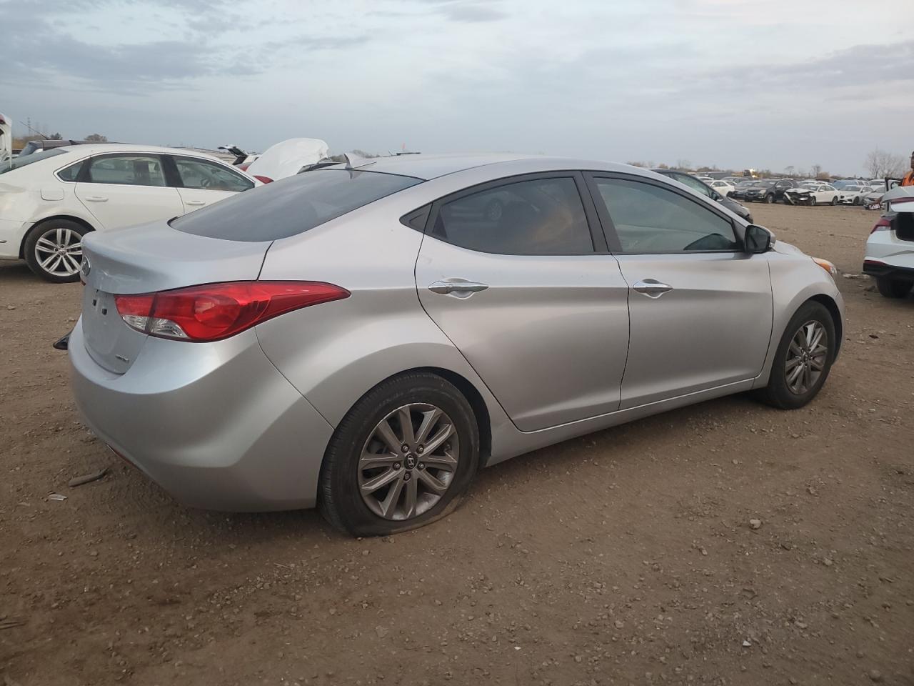 2011 Hyundai Elantra VIN 5NPDH4AE7BH014835 Copart auction photo, rear end / side damage thumbnail 3