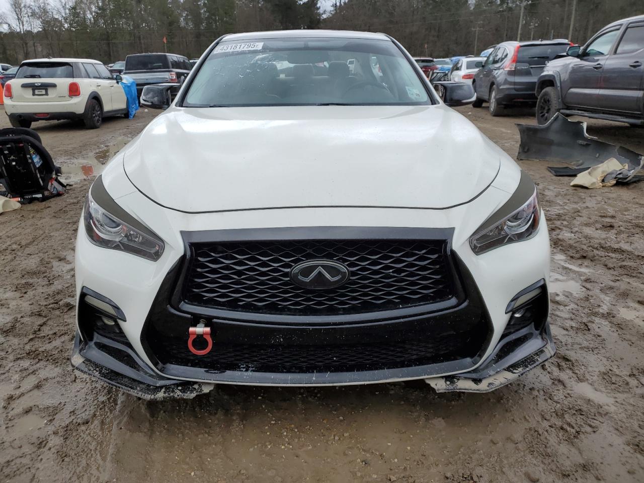2014 Infiniti Q50 VIN JN1BV7AP6EM689866 Copart auction photo, rear end damage thumbnail 5