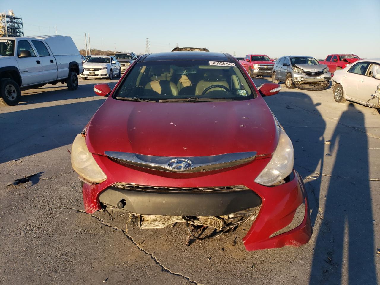 2015 Hyundai Sonata VIN KMHEC4A41FA135735 Copart auction photo, all over damage thumbnail 5