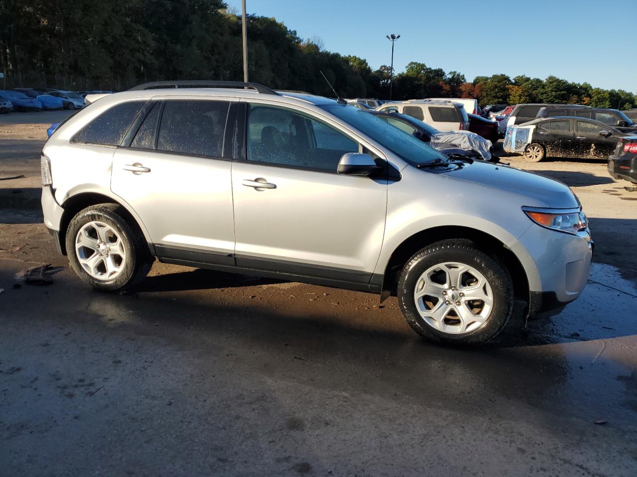 2014 Ford Edge VIN 2FMDK3JC6EBB40741 Copart auction photo, rear end / minor dent/scratches damage thumbnail 4