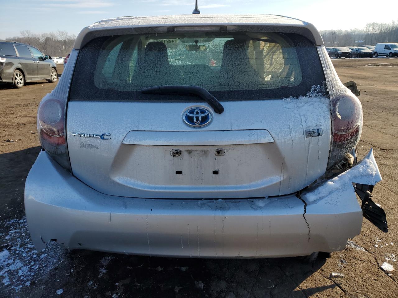 2013 Toyota Prius VIN JTDKDTB39D1530604 Copart auction photo, all over damage thumbnail 6