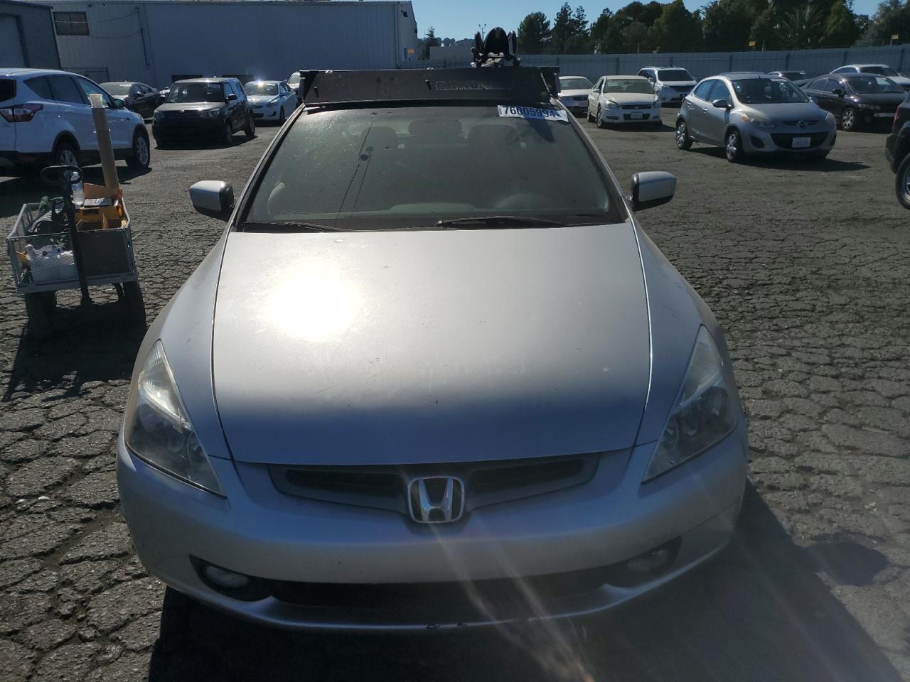2003 Honda Accord VIN JHMCM55643C012102 Copart auction photo, rear end damage thumbnail 5