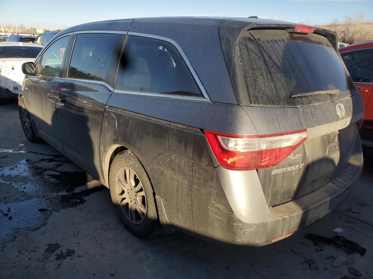 2012 Honda Odyssey VIN 5FNRL5H65CB027446 Copart auction photo, front end / side damage thumbnail 2