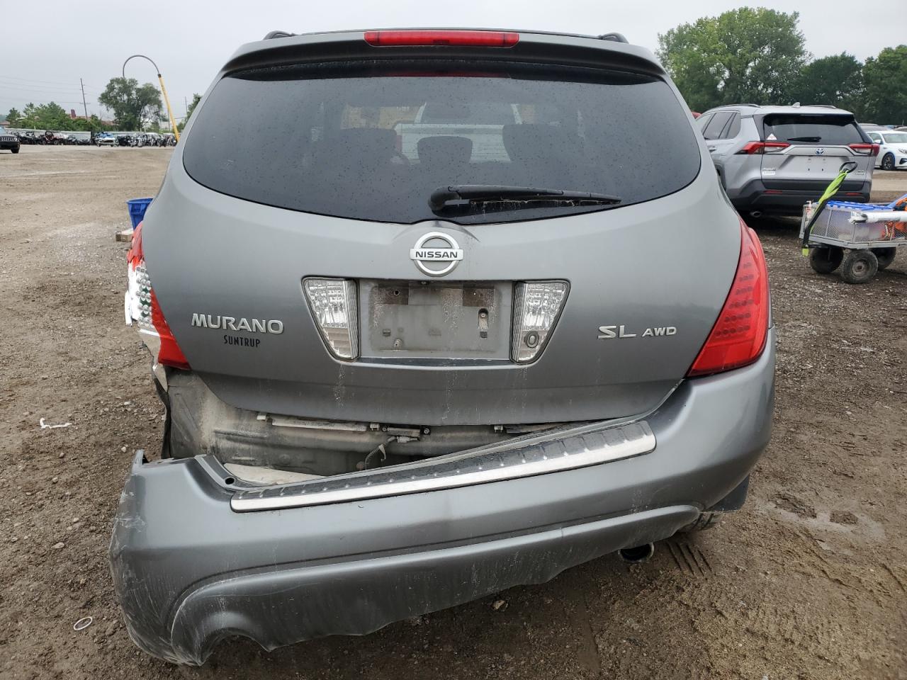 2007 Nissan Murano VIN JN8AZ08W87W643811 Copart auction photo, rear end / undercarriage damage thumbnail 6