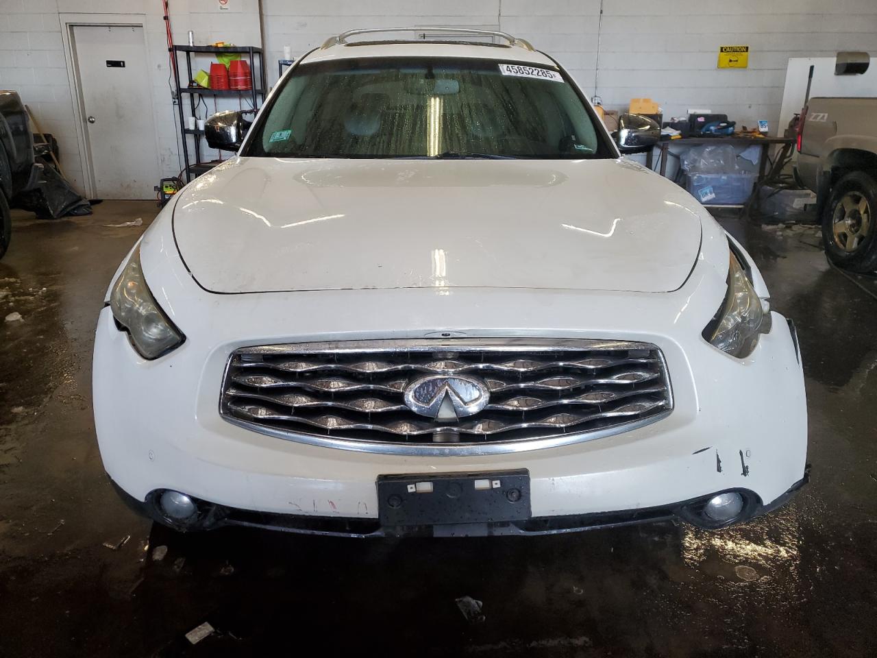 2011 Infiniti FX VIN JN8AS1MW6BM732393 Copart auction photo, front end / side damage thumbnail 5
