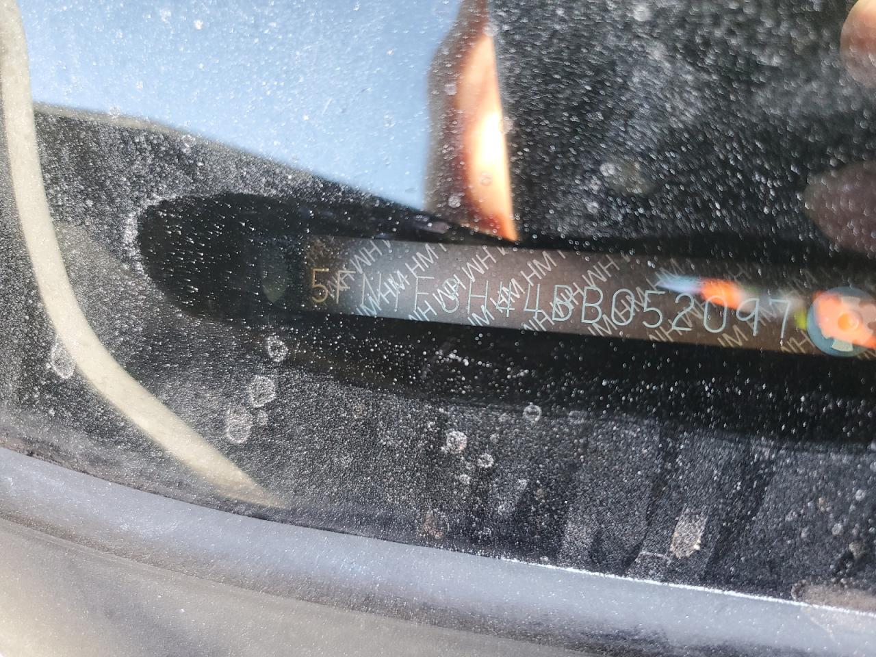 2011 Honda Pilot VIN 5FNYF3H44BB052097 Copart auction photo, front end damage thumbnail 13