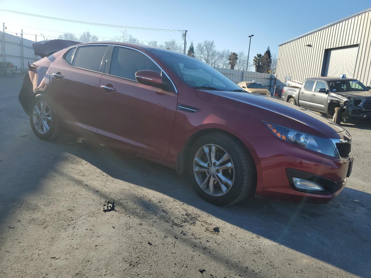 2013 KIA Optima VIN 5XXGN4A79DG212855 Copart auction photo, rear end damage thumbnail 4
