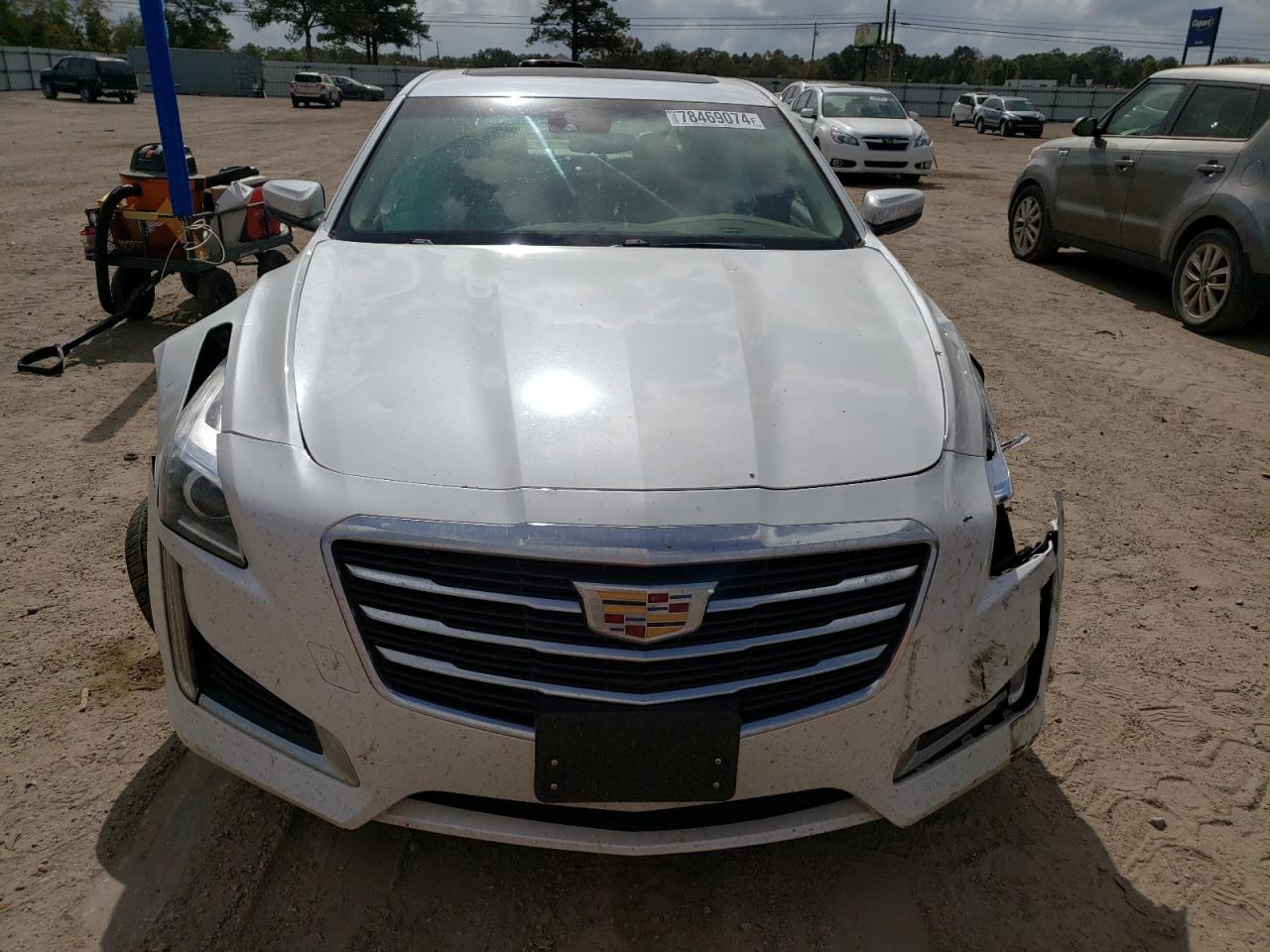 2015 Cadillac CTS VIN 1G6AX5SX4F0108656 Copart auction photo, front end / side damage thumbnail 5
