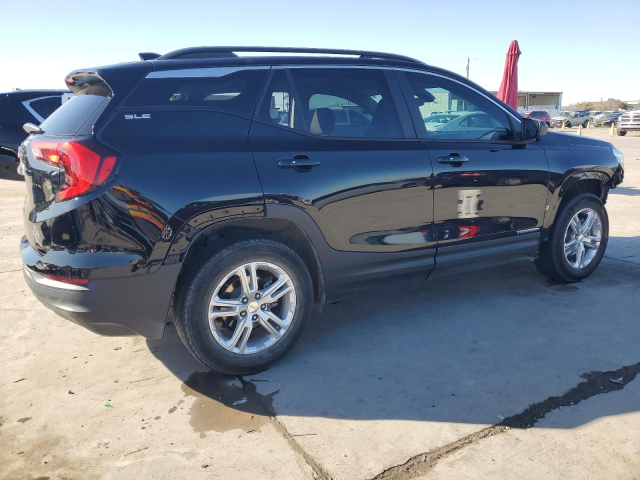 2021 GMC Terrain VIN 3GKALMEV7ML313020 Copart auction photo, front end / side damage thumbnail 3