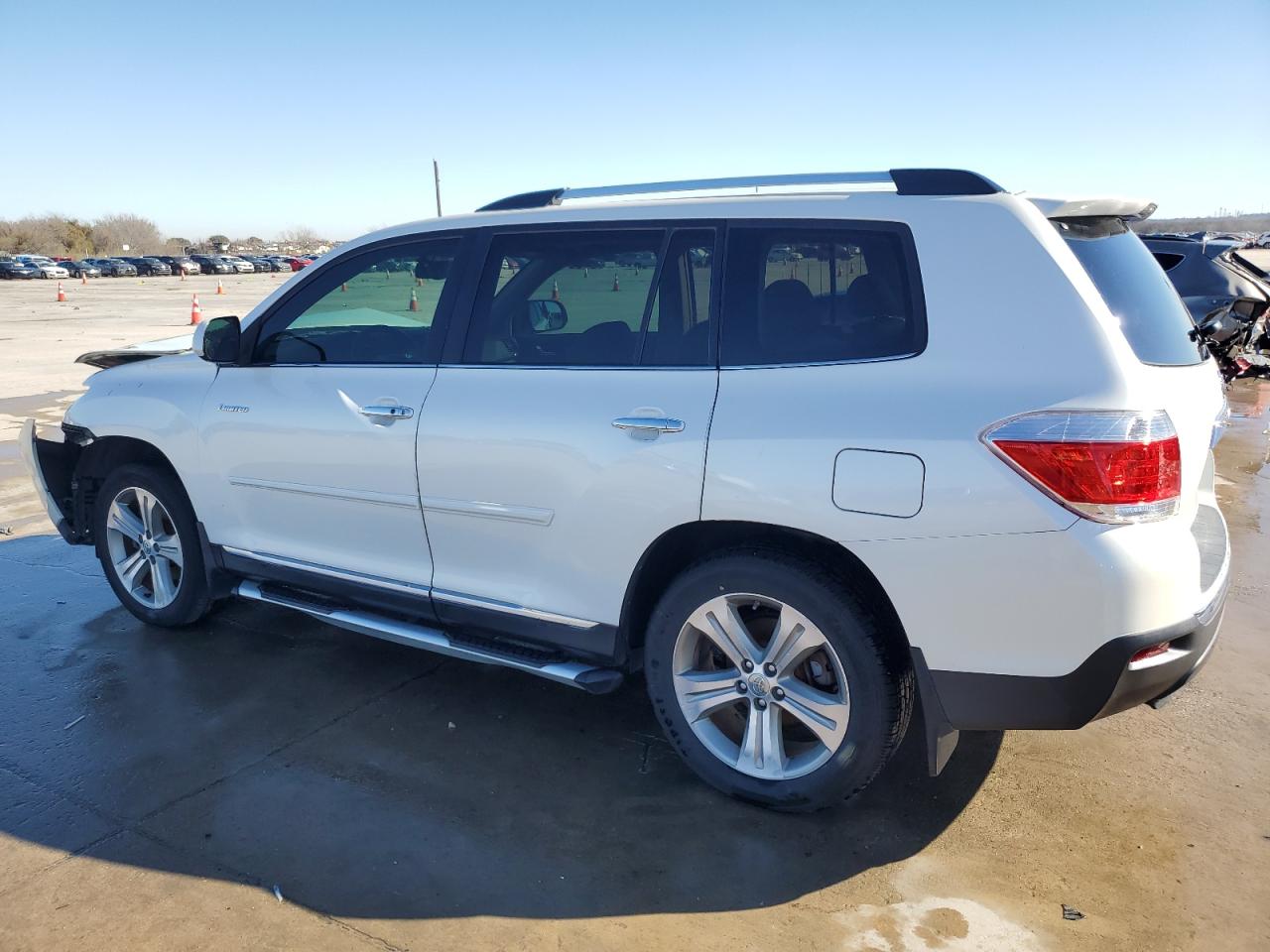 2013 Toyota Highlander VIN 5TDYK3EHXDS094887 Copart auction photo, front end / side damage thumbnail 2